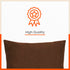 AKIRA Jute Cushion Covers For Home | Bronze (Set of 5 - 16 x 16 Inches)
